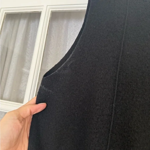 COS Black Boiled Wool Sleeveless Mini Dress - Picture 12 of 14